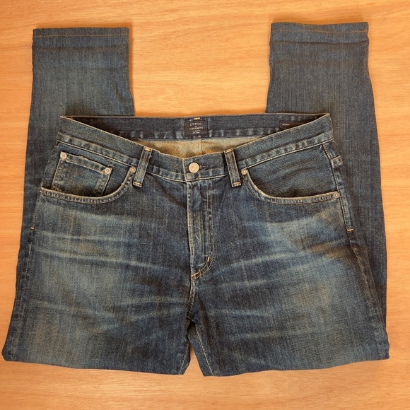 Citizens of Humanity Noah men's skinny jeans size 34 medium dark stone wash L27 - Picture 4 of 6